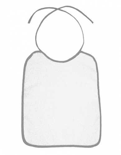 Piped Border Baby Bib Terry - BD781 - Bear Dream