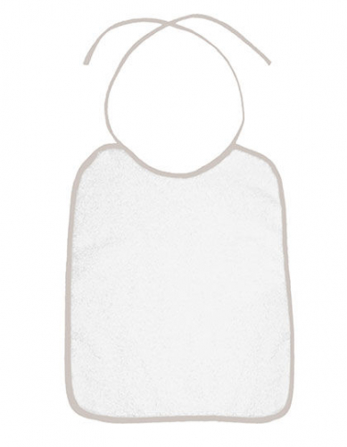 Piped Border Baby Bib Terry - BD781 - Bear Dream