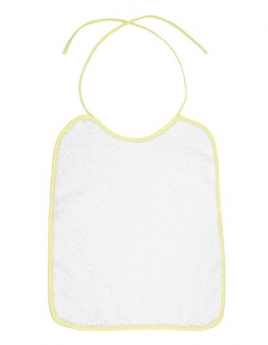 Piped Border Baby Bib Velour - BD784 - Bear Dream