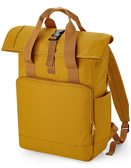 Recycled Twin Handle Roll-Top Laptop Backpack - BG118L - BagBase