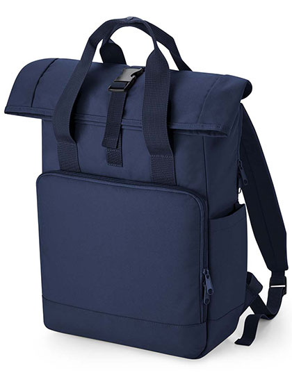 Recycled Twin Handle Roll-Top Laptop Backpack - BG118L - BagBase