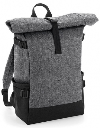 Block Roll-Top Backpack - BG858 - BagBase