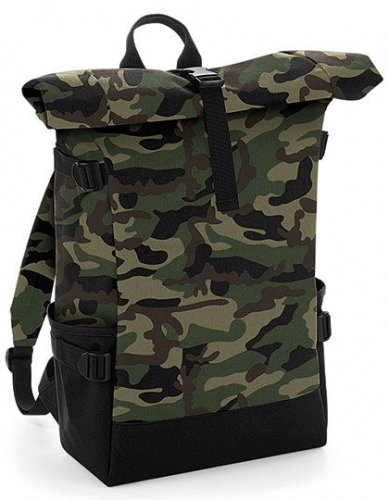 Block Roll-Top Backpack - BG858 - BagBase