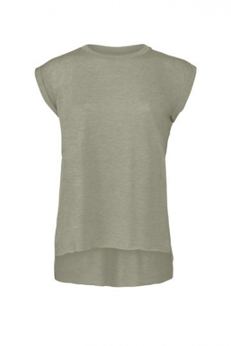 Women´s Flowy Muscle Tee With Rolled Cuff - BL8804 - Bella