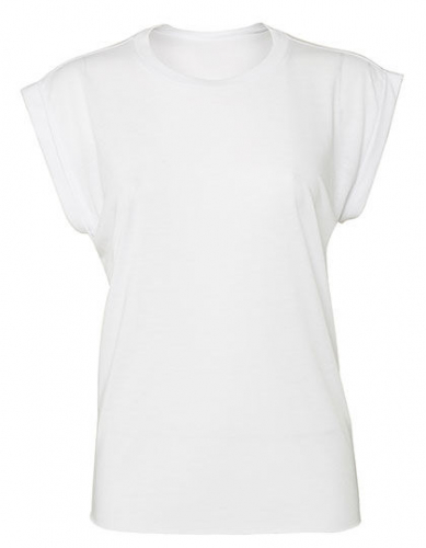 Women´s Flowy Muscle Tee With Rolled Cuff - BL8804 - Bella