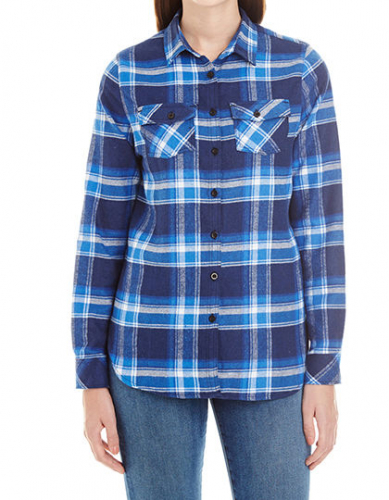 Ladies´ Woven Plaid Flannel Shirt - BU5210 - Burnside