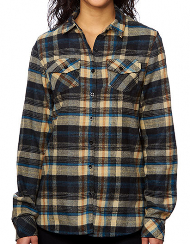 Ladies´ Woven Plaid Flannel Shirt - BU5210 - Burnside