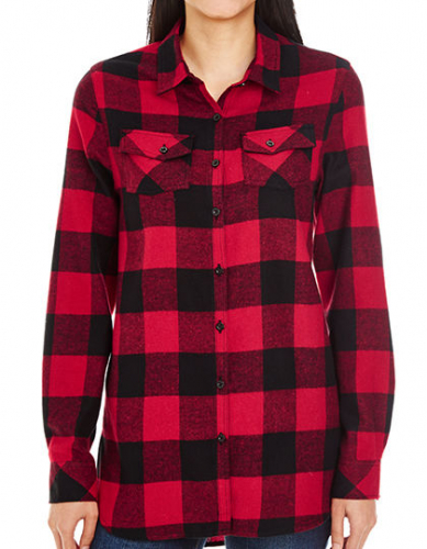 Ladies´ Woven Plaid Flannel Shirt - BU5210 - Burnside
