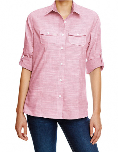 Ladies Woven Texture Shirt - BU5247 - Burnside