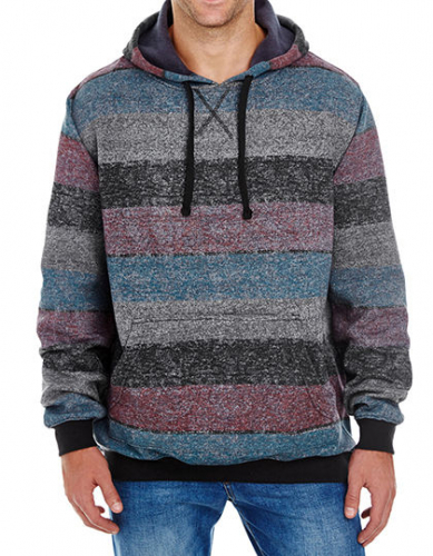 Printed Striped Marl Pullover - BU8603 - Burnside