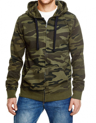 Full Zip Camo Hooded Sweat Jacket - BU8615 - Burnside