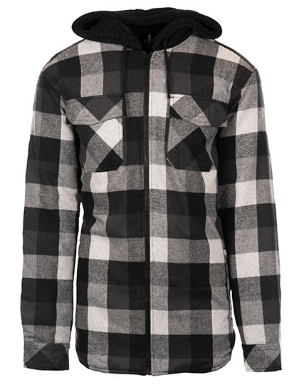 Men´s Flannel Jacket With Sherpa Hoodie - BU8620 - Burnside