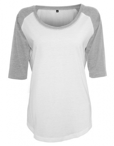 Ladies´ 3/4 Contrast Raglan Tee - BY022 - Build Your Brand