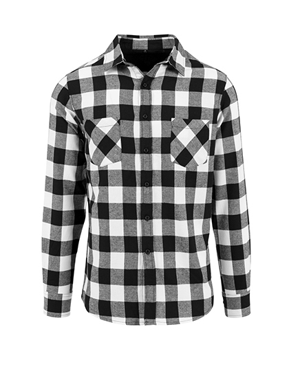 Checked Flannel Shirt - BY031 - Build Your Brand