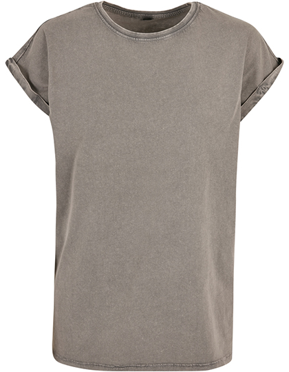 Ladies´ Acid Washed Extended Shoulder Tee - BY053 - Build Your Brand