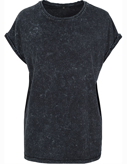 Ladies´ Acid Washed Extended Shoulder Tee - BY053 - Build Your Brand
