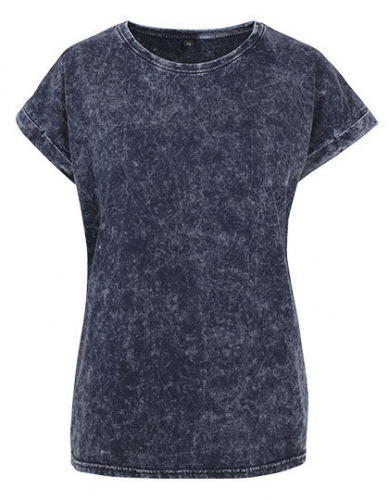 Ladies´ Acid Washed Extended Shoulder Tee - BY053 - Build Your Brand