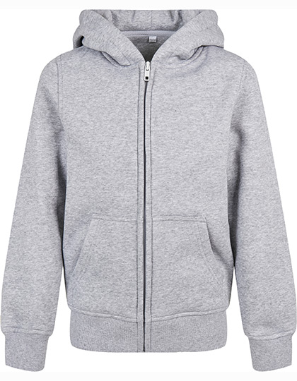 Kids´ Organic Basic Zip Hoody - BY188 - Build Your Brand