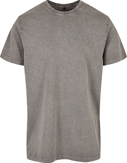 Acid Washed Round Neck Tee - BY190 - Build Your Brand