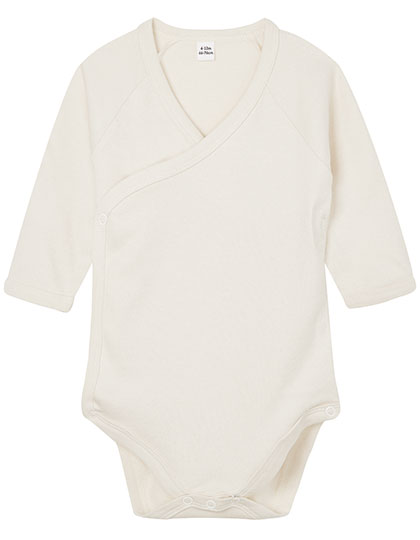 Baby Long Sleeve Kimono Bodysuit - BZ60 - Babybugz