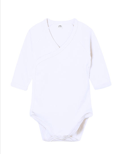 Baby Long Sleeve Kimono Bodysuit - BZ60 - Babybugz