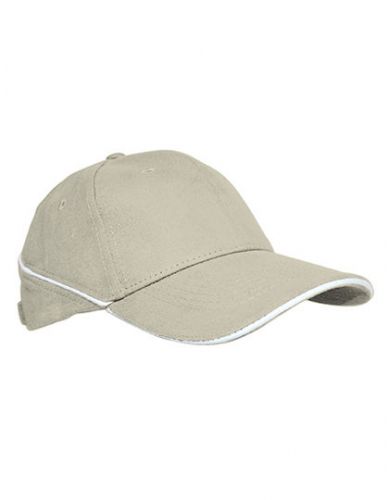 Cap White-Stripe - C616S - Printwear