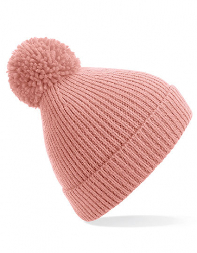 Engineered Knit Ribbed Pom Pom Beanie - CB382 - Beechfield