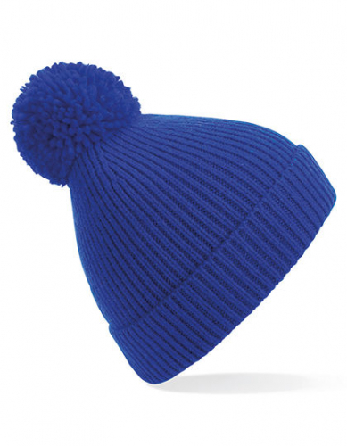 Engineered Knit Ribbed Pom Pom Beanie - CB382 - Beechfield