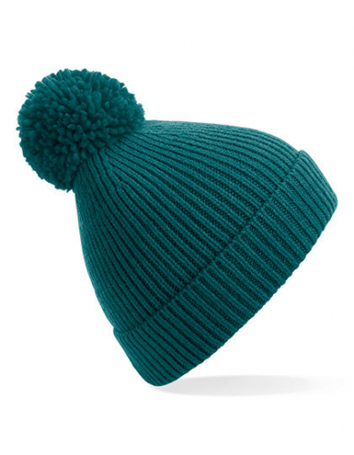 Engineered Knit Ribbed Pom Pom Beanie - CB382 - Beechfield