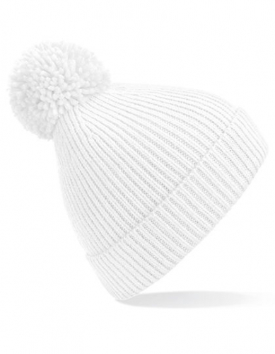 Engineered Knit Ribbed Pom Pom Beanie - CB382 - Beechfield