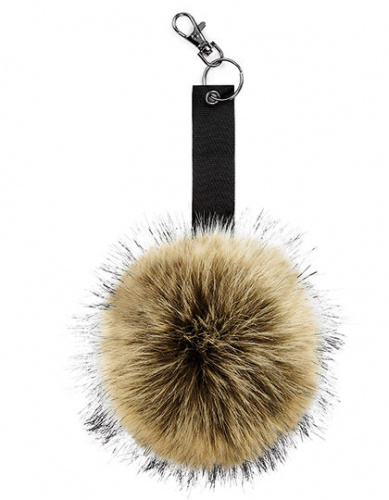 Faux Fur Pop Pom Key Ring - CB400 - Beechfield