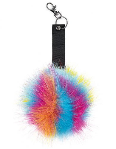 Faux Fur Pop Pom Key Ring - CB400 - Beechfield