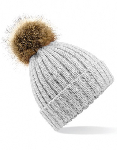 Faux Fur Pop Pom Chunky Beanie - CB412 - Beechfield