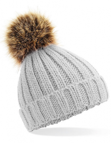 Infant Faux Fur Pom Pom Chunky Beanie - CB412a - Beechfield