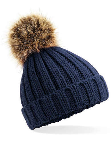 Infant Faux Fur Pom Pom Chunky Beanie - CB412a - Beechfield