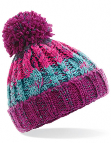 Infant Corkscrew Pom Pom Beanie - CB486a - Beechfield