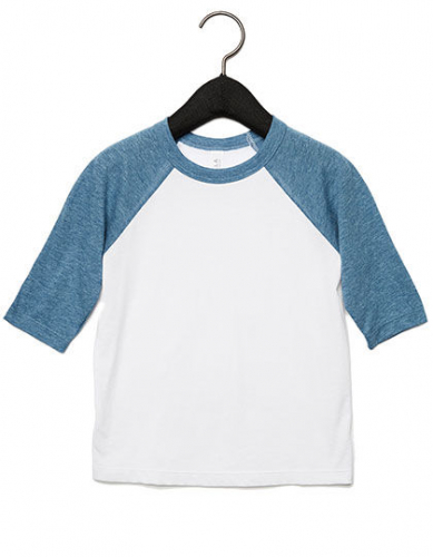 Toddler 3/4 Sleeve Baseball Tee - CV3200T - Canvas