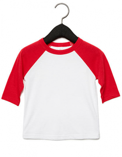 Toddler 3/4 Sleeve Baseball Tee - CV3200T - Canvas