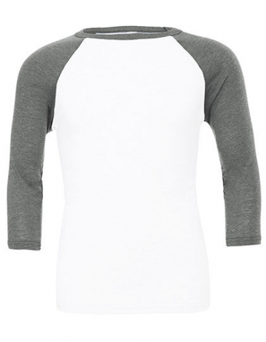 Unisex 3/4 Sleeve Baseball T-Shirt - CV3200 - Canvas