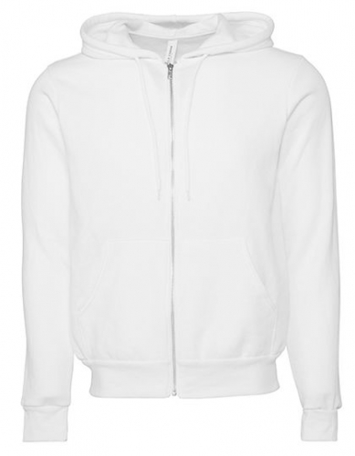 Unisex Poly-Cotton Fleece Full-Zip Hoodie - CV3739 - Canvas