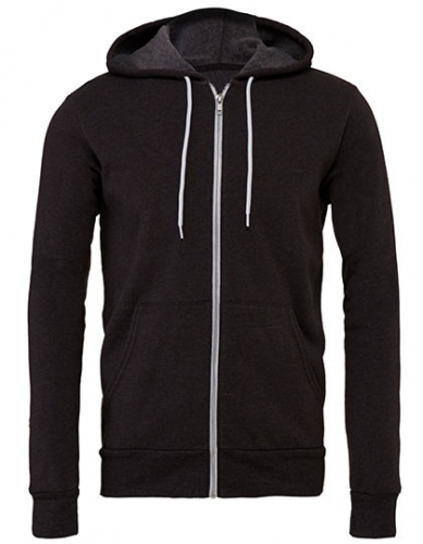 Unisex Poly-Cotton Fleece Full-Zip Hoodie - CV3739 - Canvas