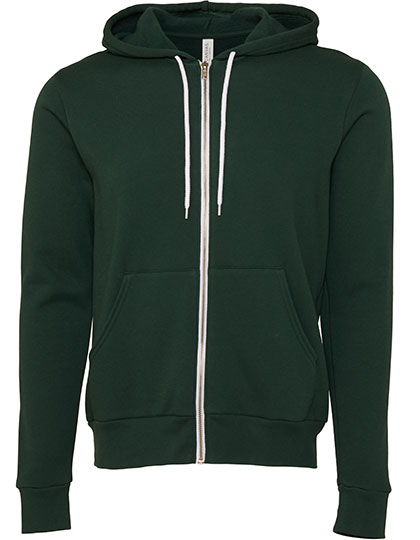 Unisex Poly-Cotton Fleece Full-Zip Hoodie - CV3739 - Canvas