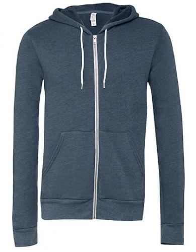 Unisex Poly-Cotton Fleece Full-Zip Hoodie - CV3739 - Canvas