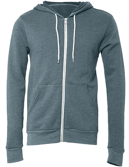 Unisex Poly-Cotton Fleece Full-Zip Hoodie - CV3739 - Canvas