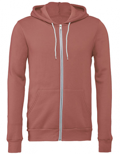 Unisex Poly-Cotton Fleece Full-Zip Hoodie - CV3739 - Canvas