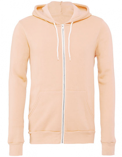 Unisex Poly-Cotton Fleece Full-Zip Hoodie - CV3739 - Canvas