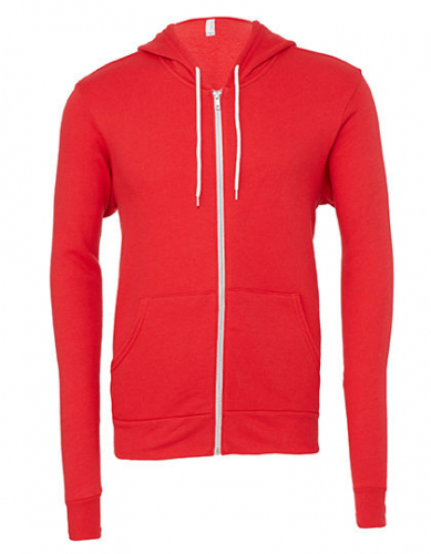 Unisex Poly-Cotton Fleece Full-Zip Hoodie - CV3739 - Canvas