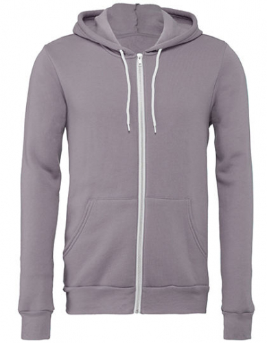 Unisex Poly-Cotton Fleece Full-Zip Hoodie - CV3739 - Canvas