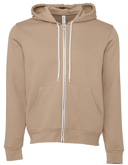 Unisex Poly-Cotton Fleece Full-Zip Hoodie - CV3739 - Canvas