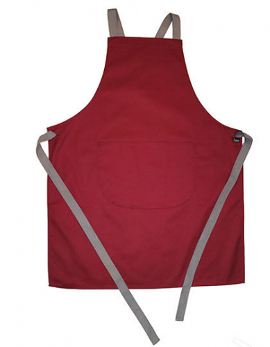 Apron With Grey Ties Crossover - DL130 - Dennys London